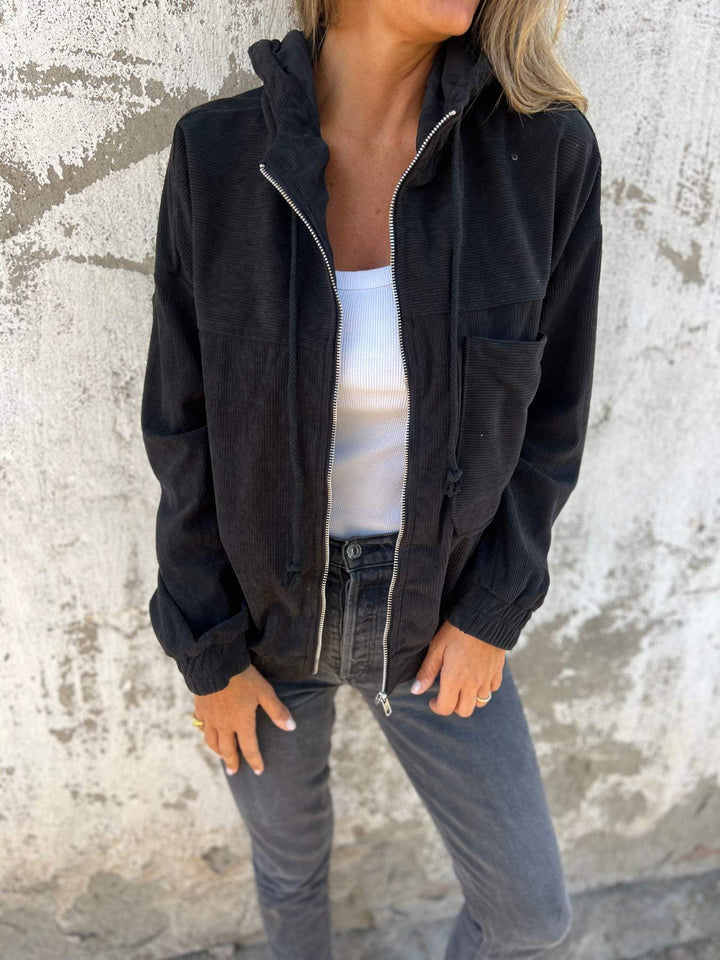 Nina | Women's Cotton Zip-Up Hooded Jacket