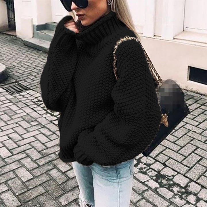 Odette | Women's Chunky Knit Roll Neck Jumper