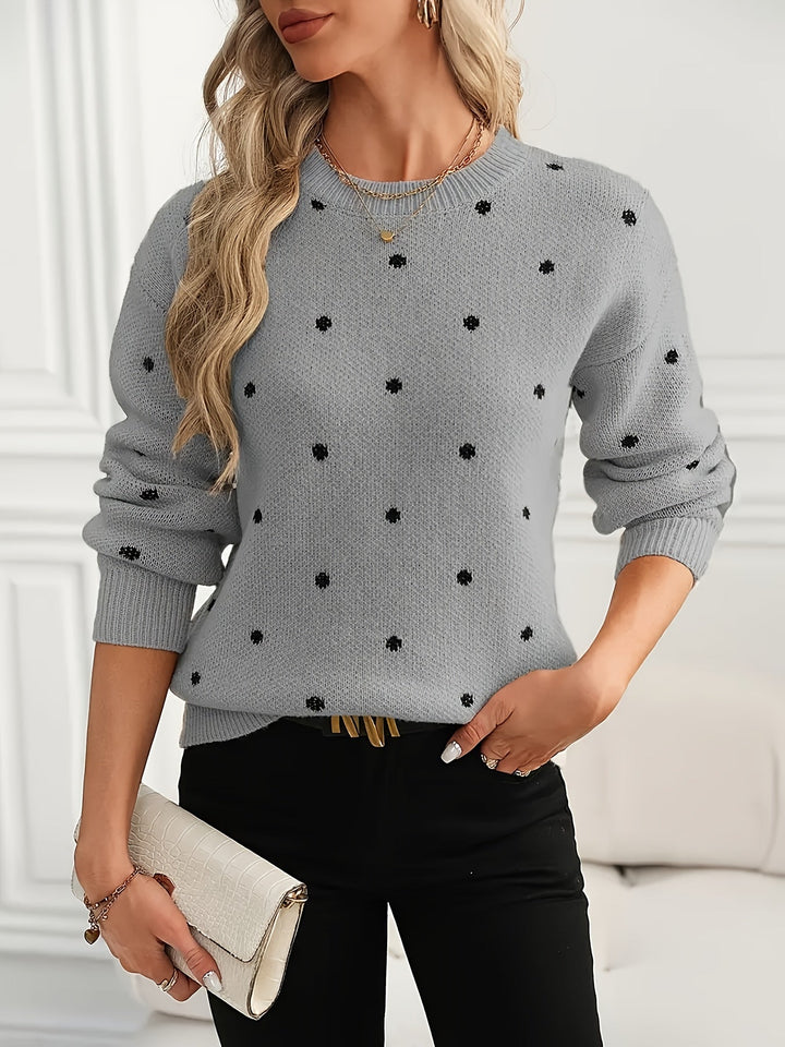 Tilly | Women's Polka Dot Knit Jumper