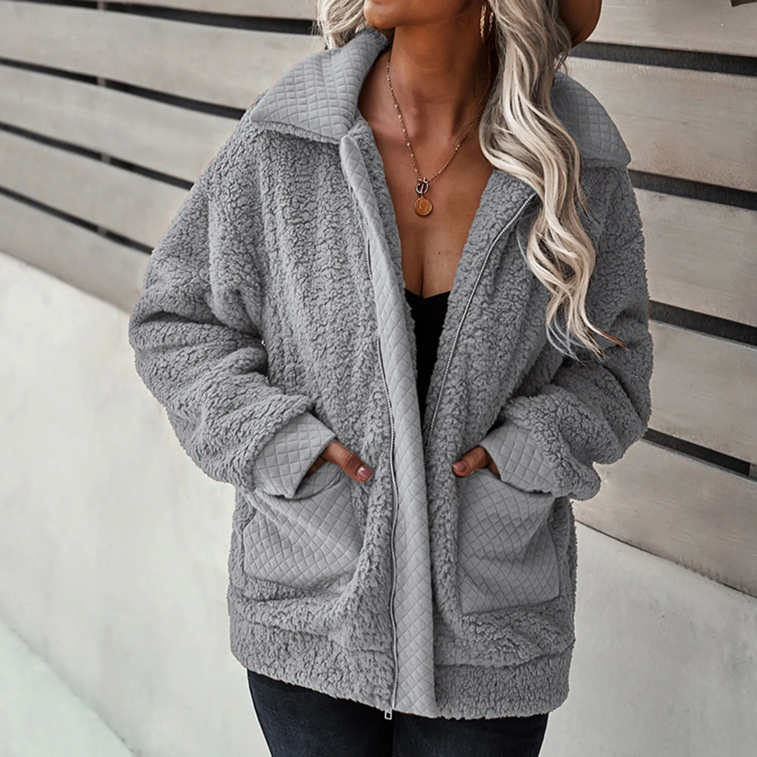 Blanche | Women's Oversized Teddy Fleece Jacket
