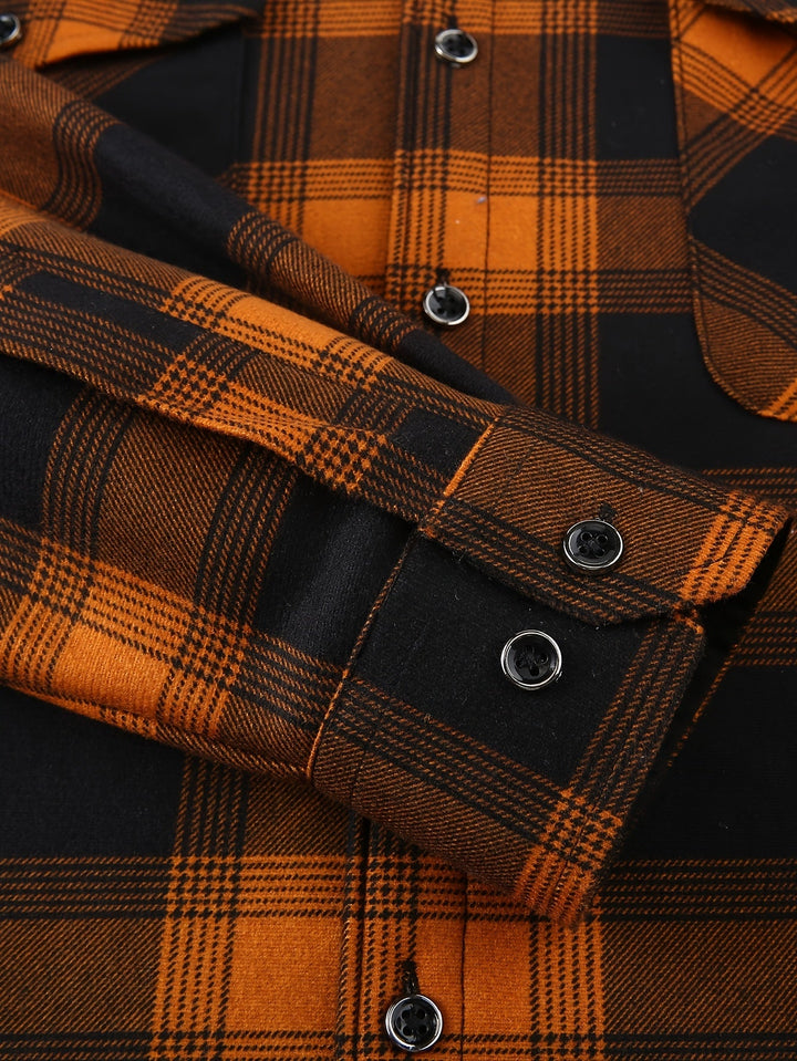 Emmett | Men's Lined Plaid Hooded Shirt Jacket