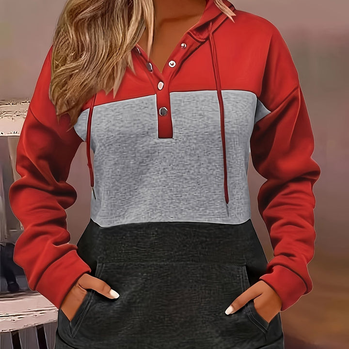 Bianca | Women's Relaxed Fit Colour Block Hoodie