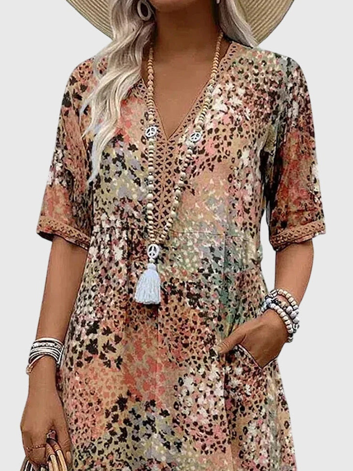 Women's Summer Floral Midi Dress