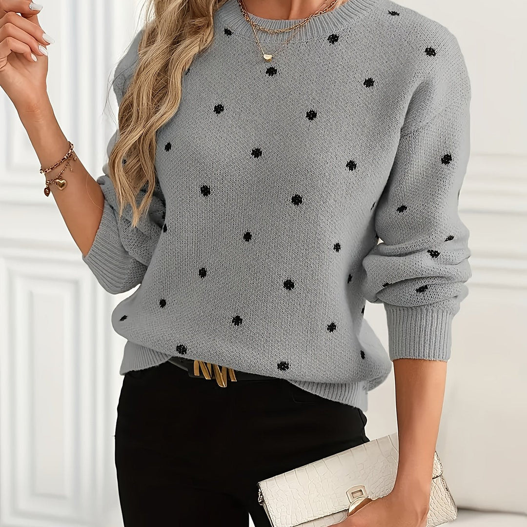 Tilly | Women's Polka Dot Knit Jumper