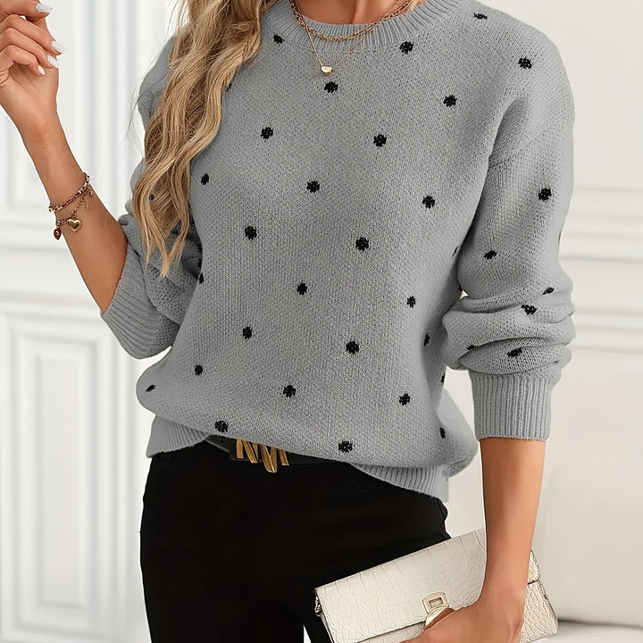 Tilly | Women's Polka Dot Knit Jumper