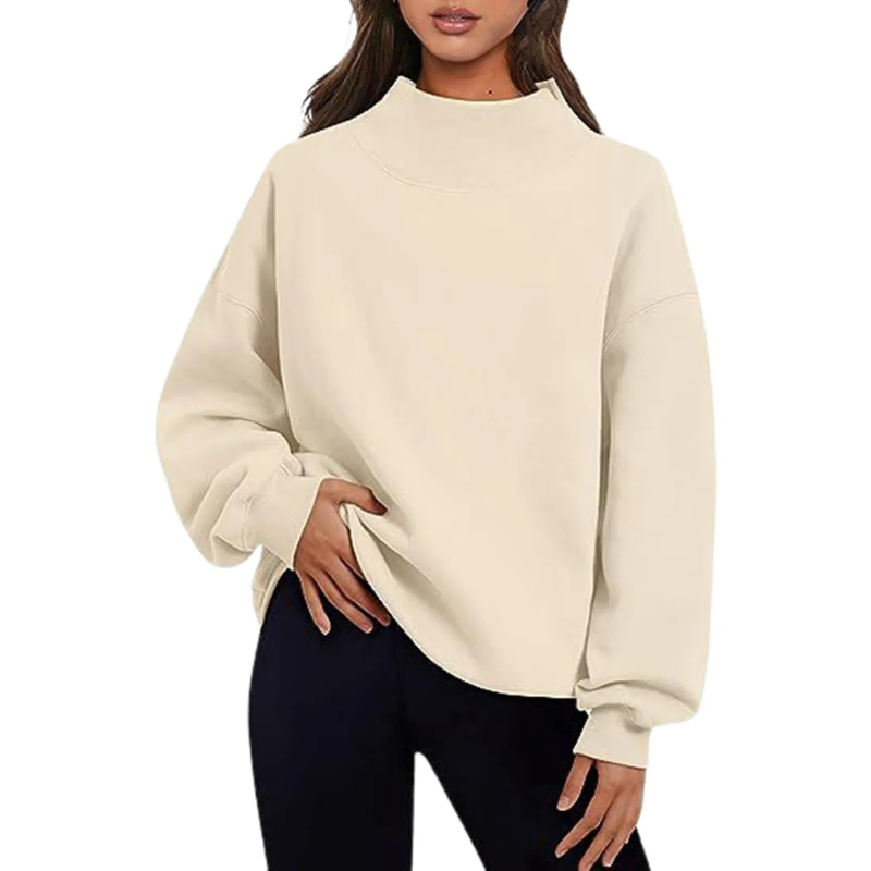 Eleri | Women's Oversized High Neck Sweatshirt