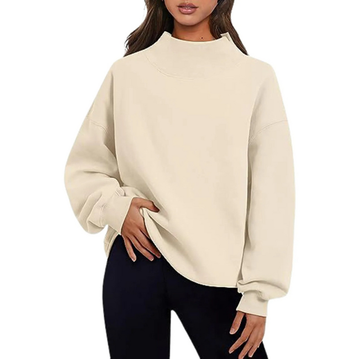 Eleri | Women's Oversized High Neck Sweatshirt