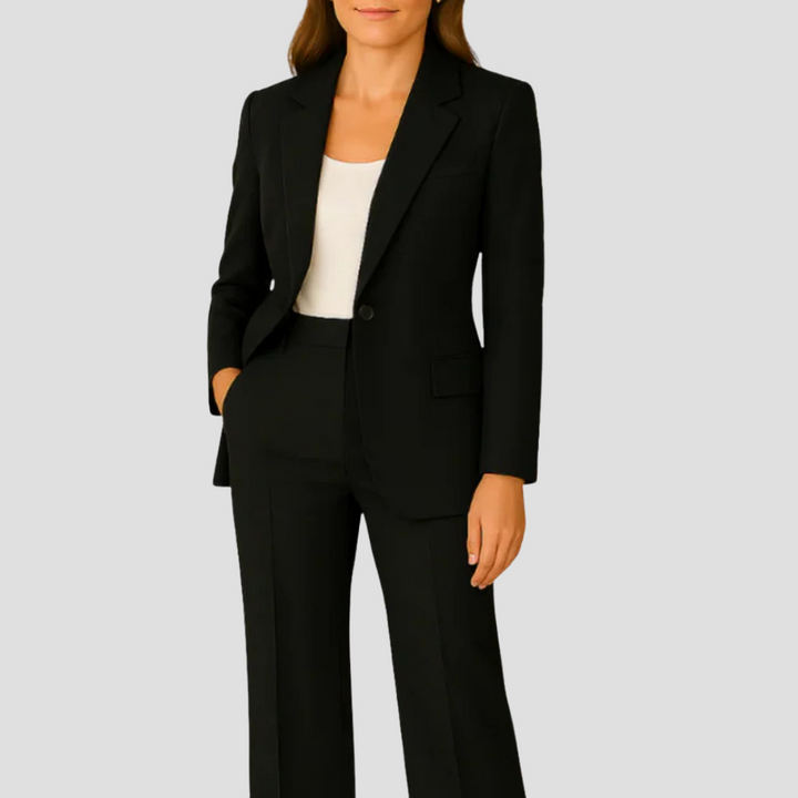 Teresa | Women's Long Blazer and Trouser Suit Set
