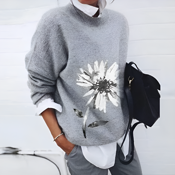 Euphemia | Women's Daisy Graphic Knit Jumper