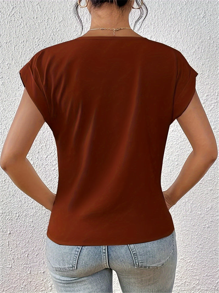 Kay | Women's Knotted V-Neck Top