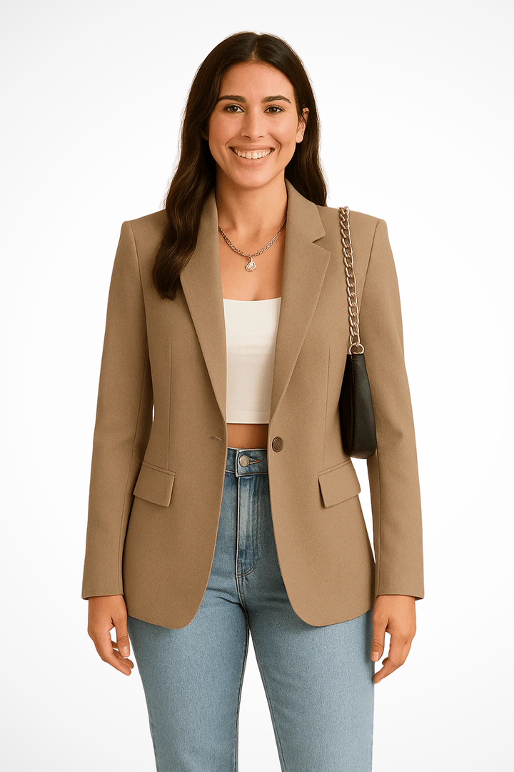 Women's Tailored Blazer Single Button Smart Fit