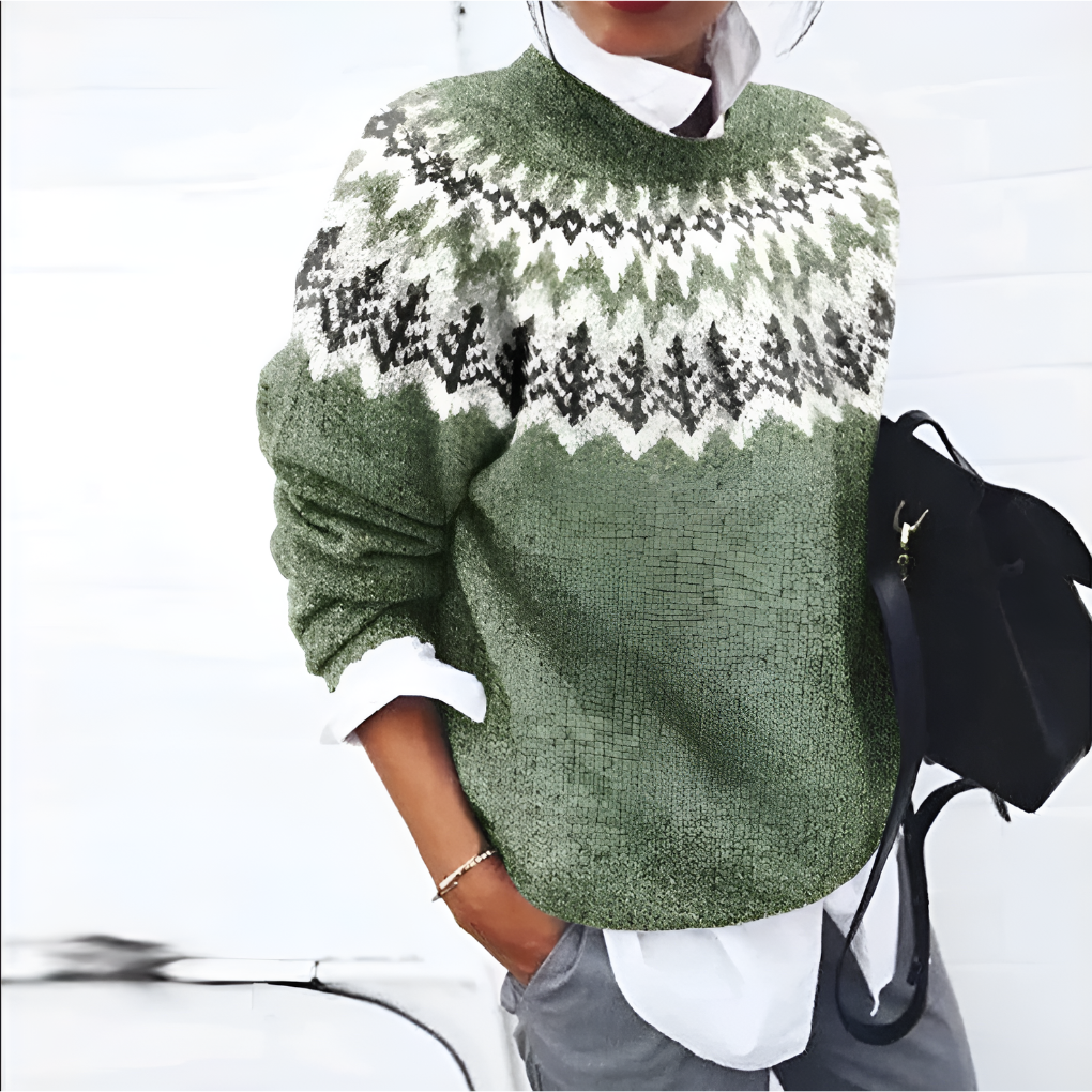 Euphemia | Women's Daisy Graphic Knit Jumper