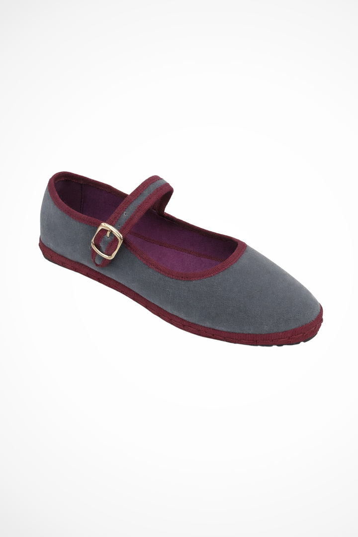 Women's Mary Jane Ballet Flats Buckle Strap Suede