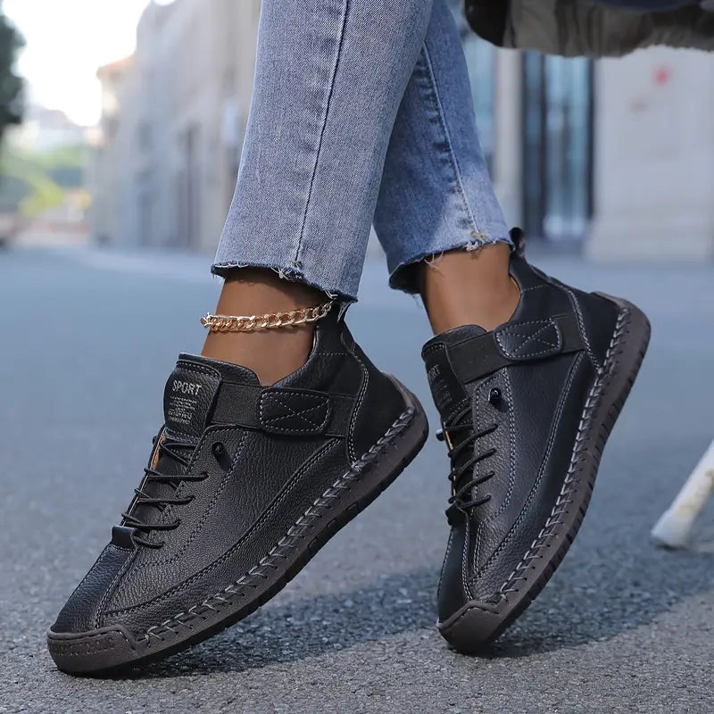 Women's Orthopedic Lace Up Sneakers Cushioned Wide Fit