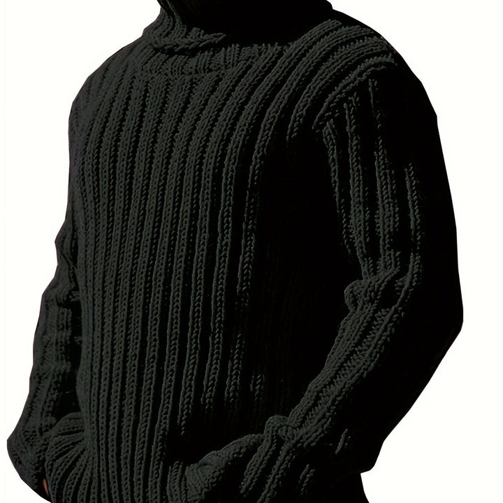 Dexter | Men's Ribbed High Neck Knit Jumper