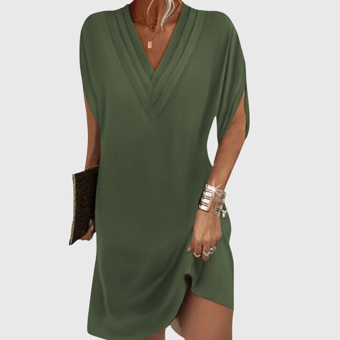 Women's V-Neck Flowy Dress