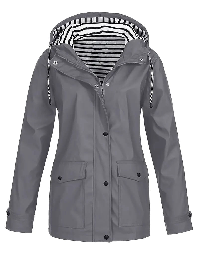 Jocelyn | Women's Striped Lined Hooded Jacket