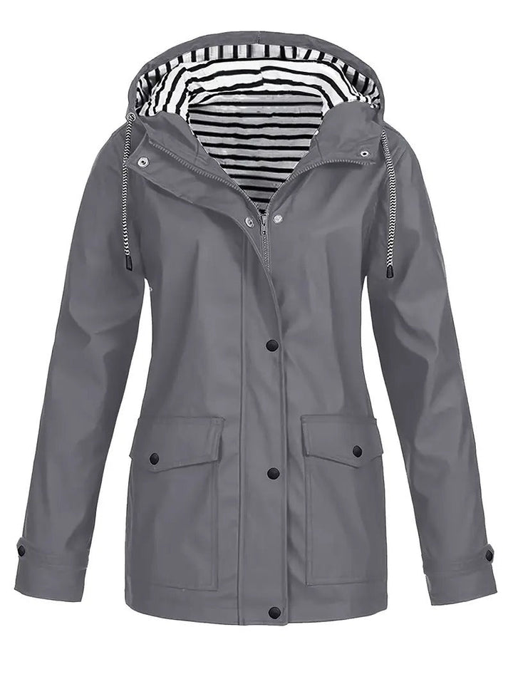 Jocelyn | Women's Striped Lined Hooded Jacket
