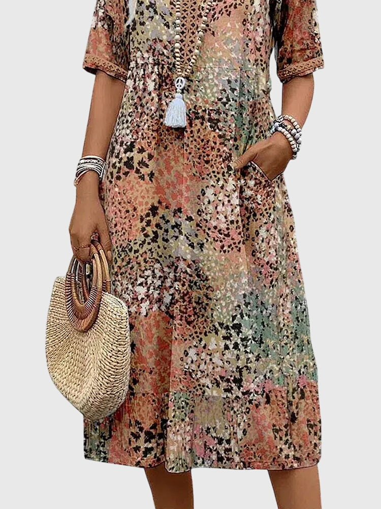 Women's Summer Floral Midi Dress