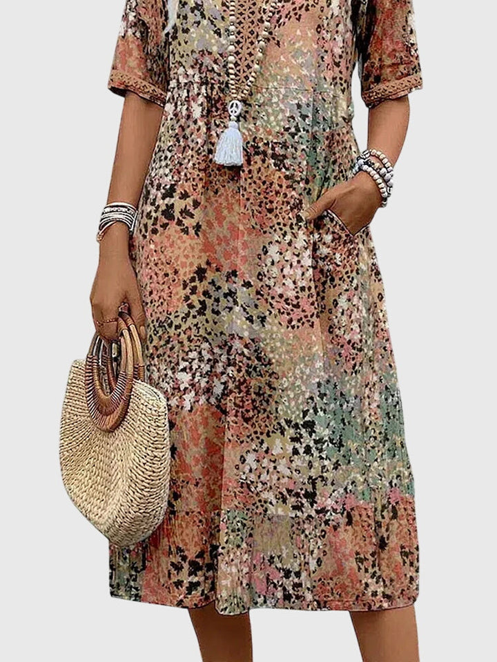 Women's Summer Floral Midi Dress