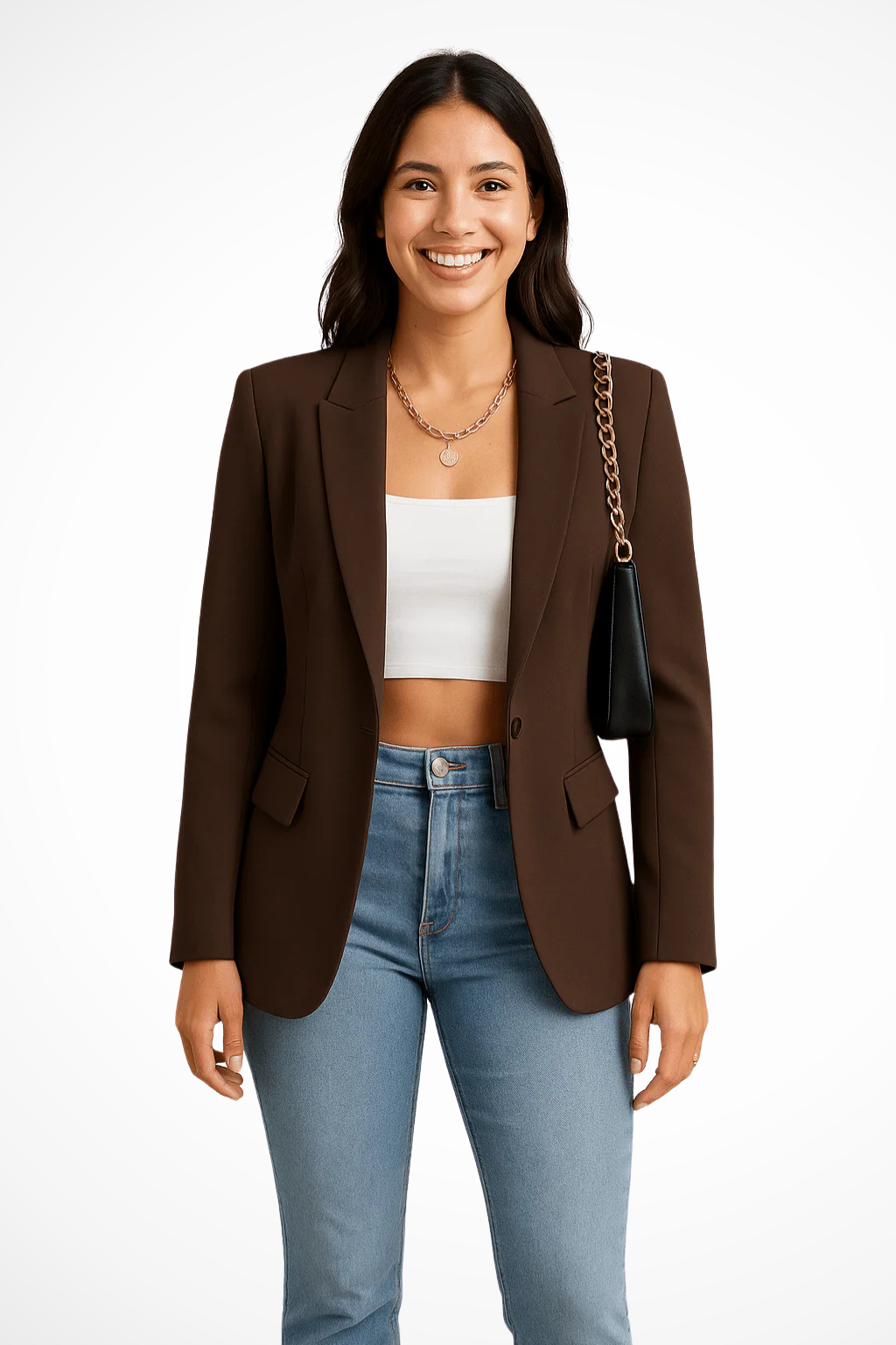 Women's Tailored Blazer Single Button Smart Fit