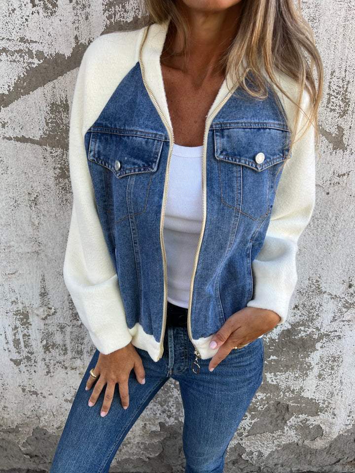 Women's V-Neck Zip Jacket