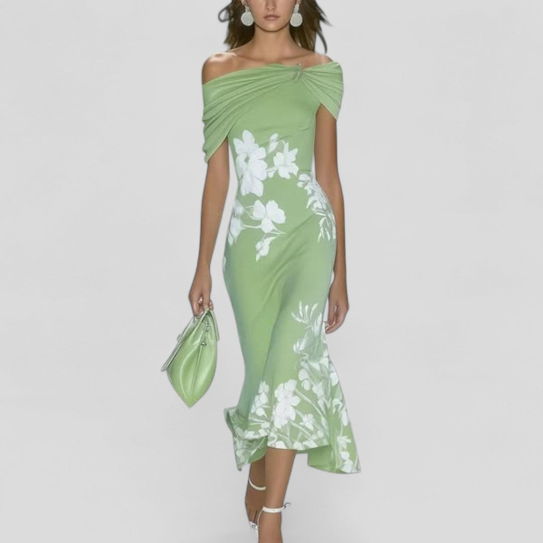 Women's Statement Print Midi Dress