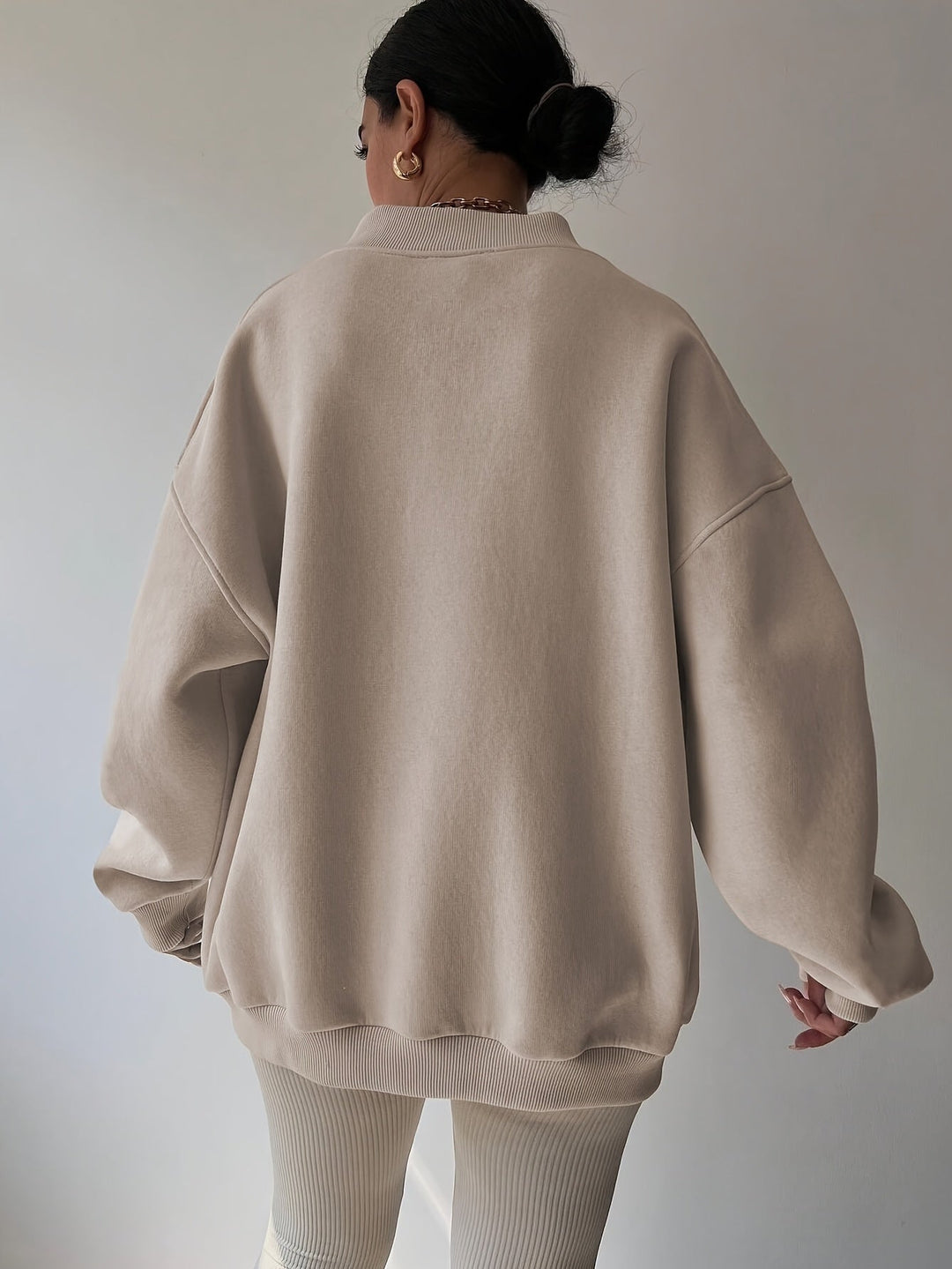 Carys | Women's Relaxed Fit Split-Neck Sweatshirt