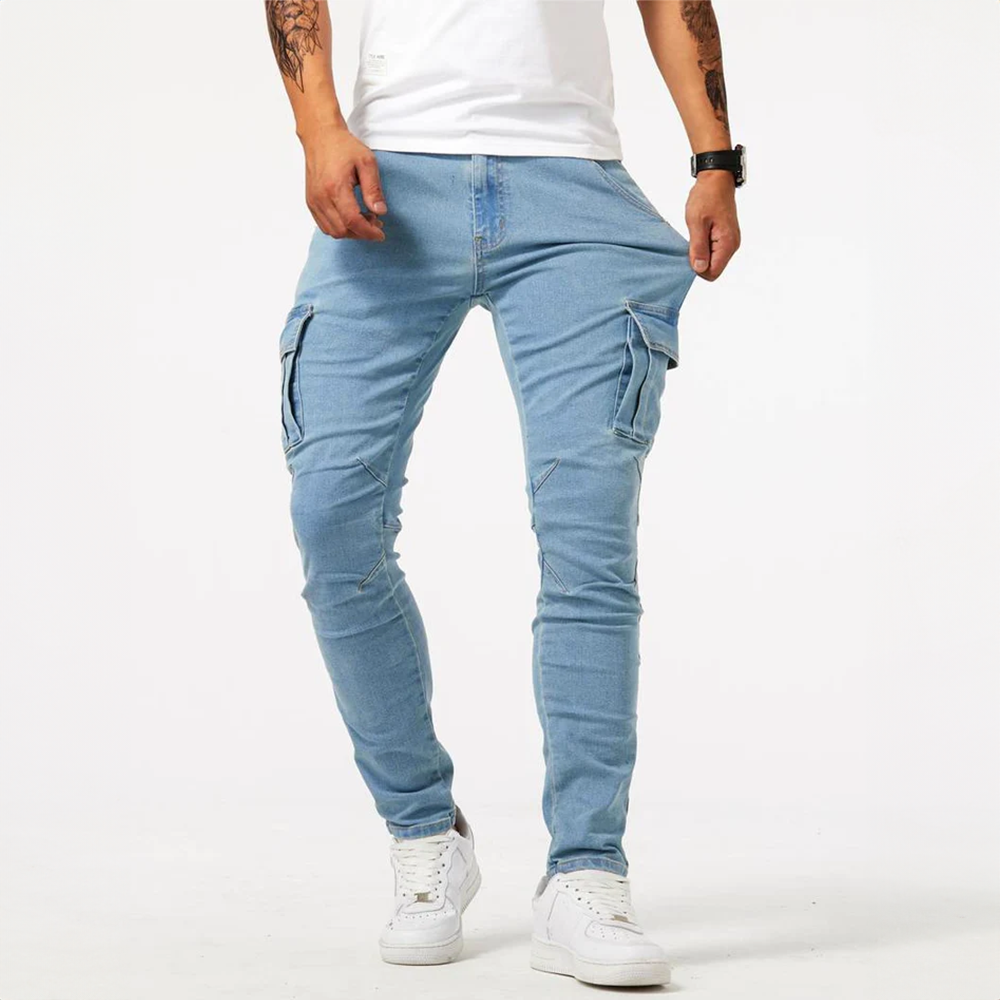 Warren | Men's Stretch Denim Cargo Jeans