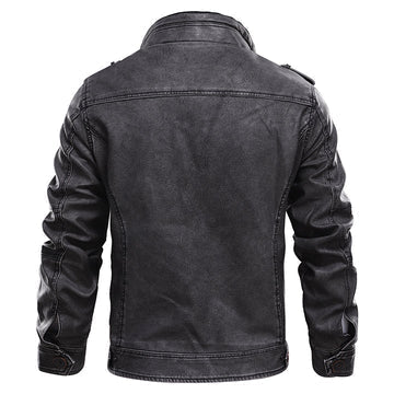 Cedric | Men's Leather Moto Jacket