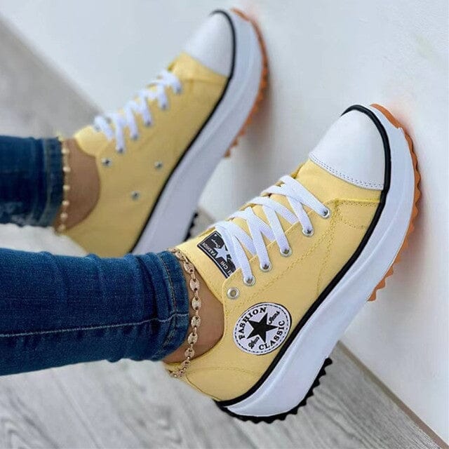 Women's Chunky Canvas Trainers