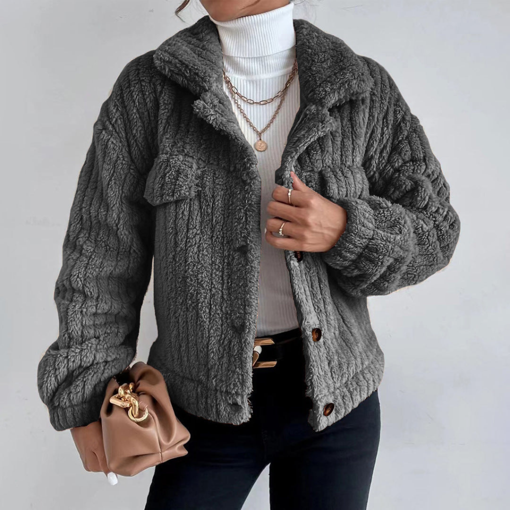 Pippa | Women's Textured Button-Up Jacket
