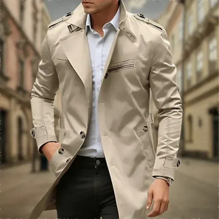 Alistair | Men's Double-Breasted Belted Trench Coat