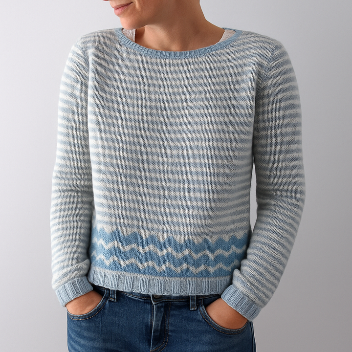 Roisin | Women's Fluffy Tree Motif Knit Jumper