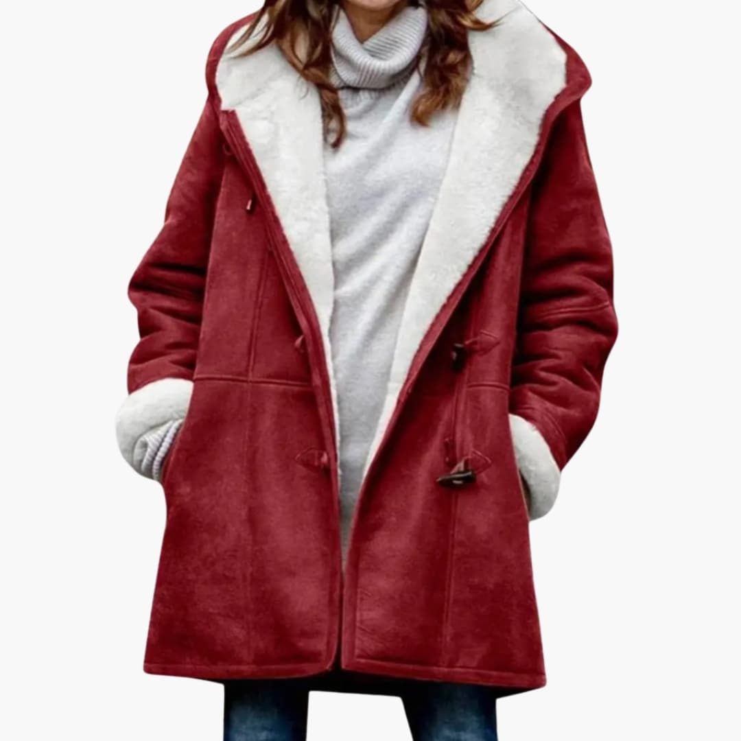 Sybil | Women's Sherpa-Lined Hooded Toggle Coat