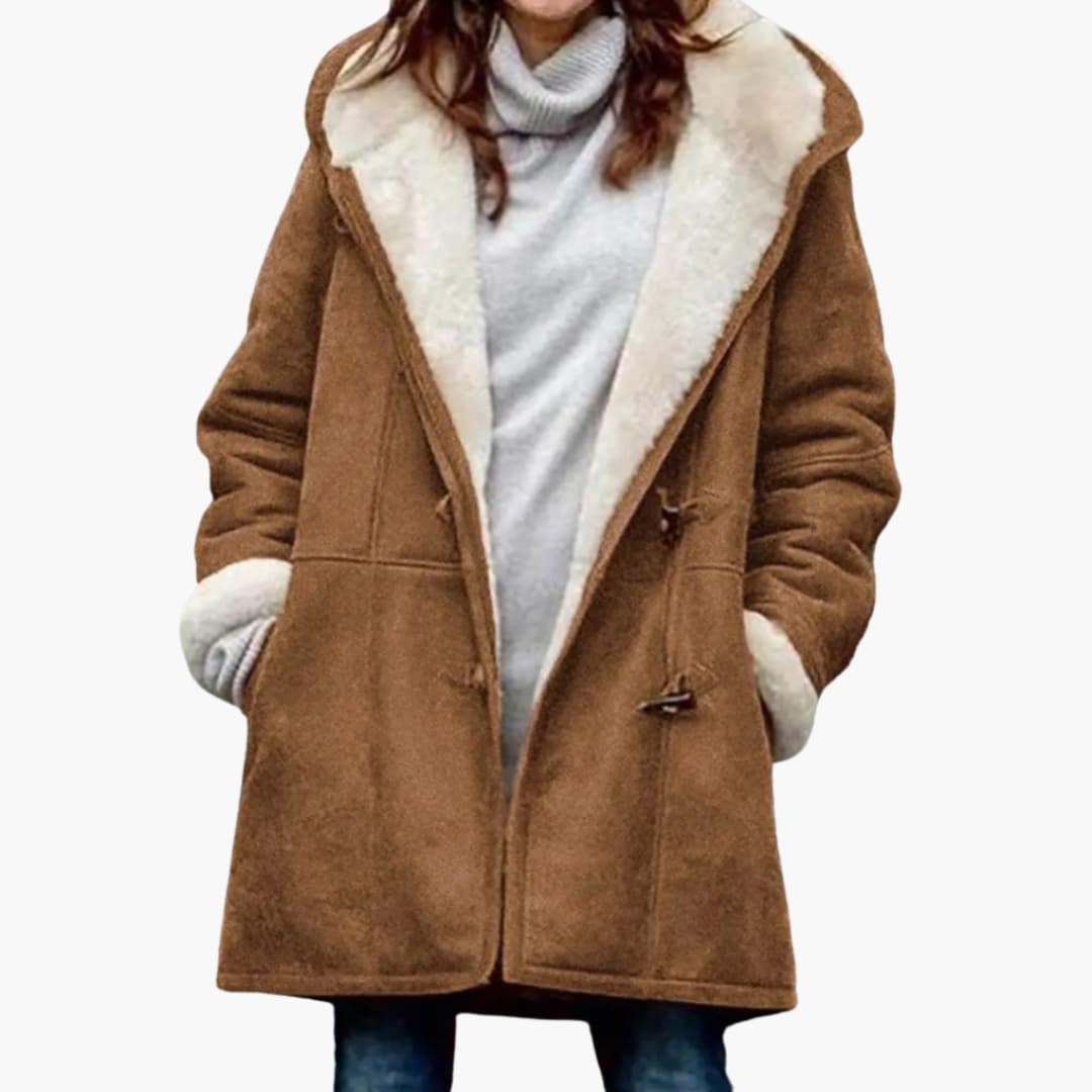Sybil | Women's Sherpa-Lined Hooded Toggle Coat