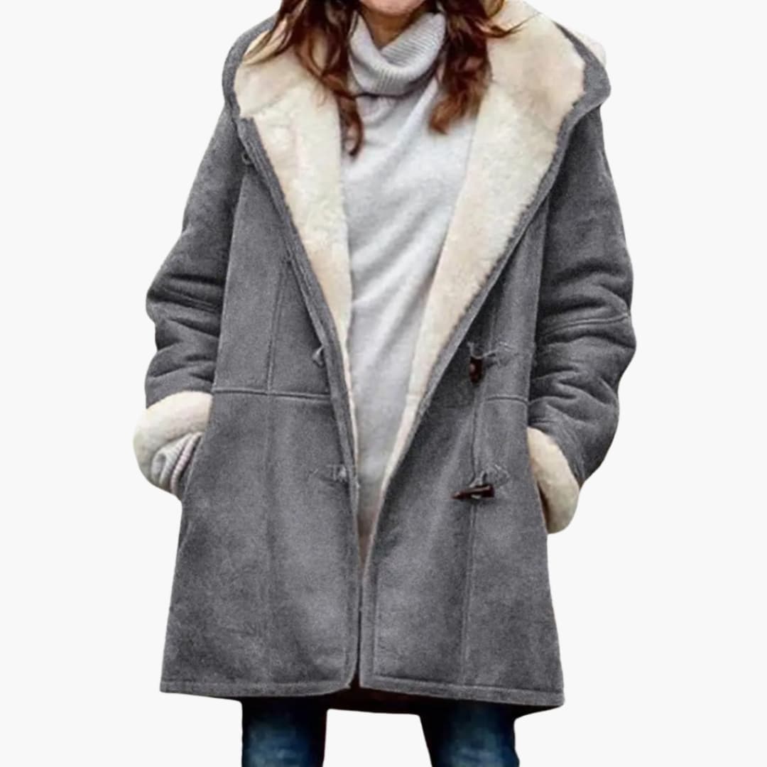 Sybil | Women's Sherpa-Lined Hooded Toggle Coat