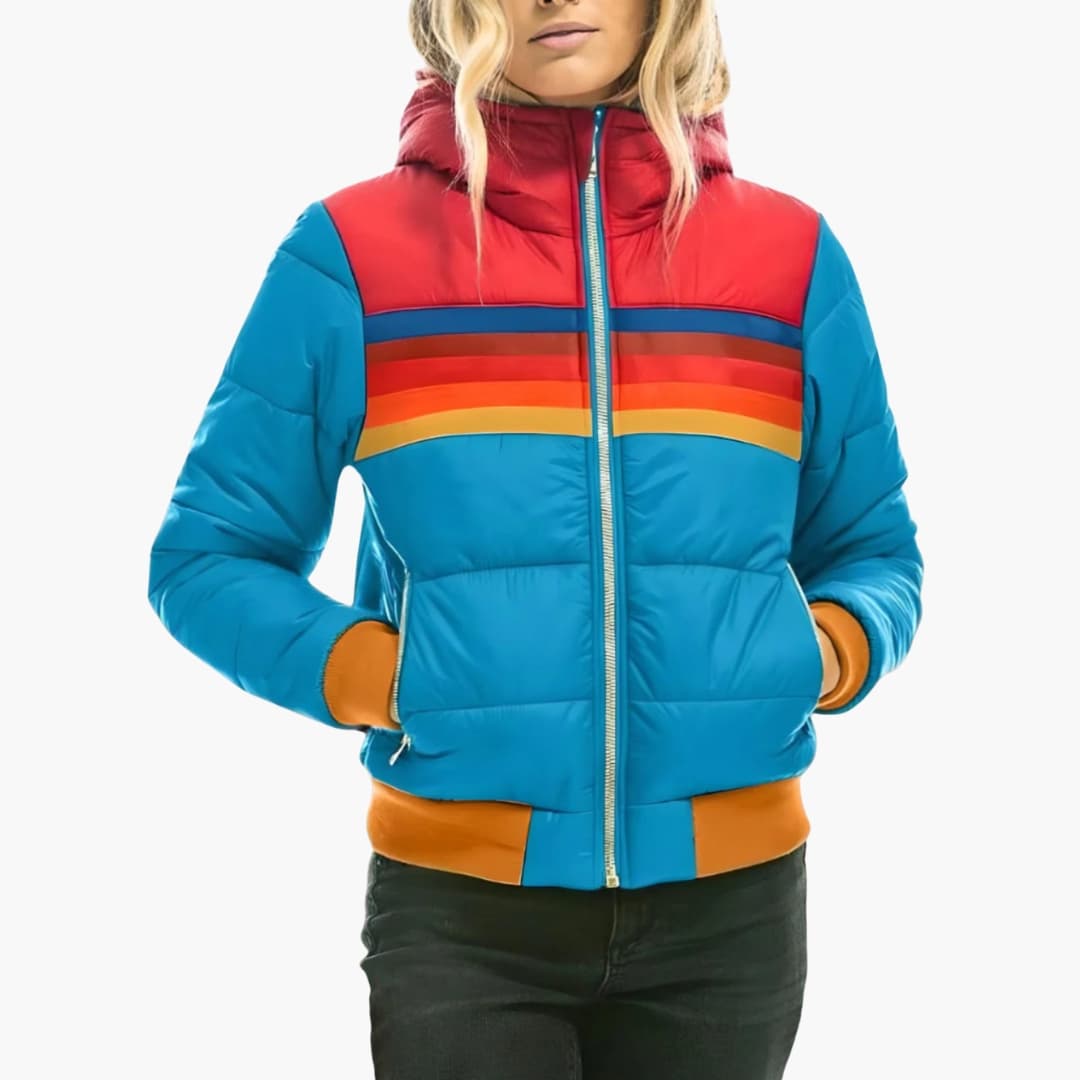 Women's Quilted Hooded Jacket