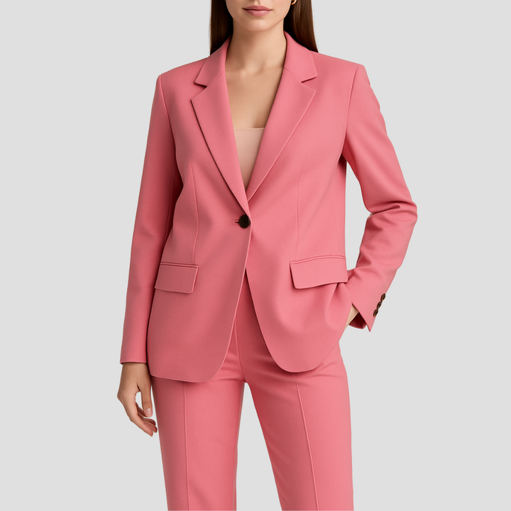 Teresa | Women's Long Blazer and Trouser Suit Set