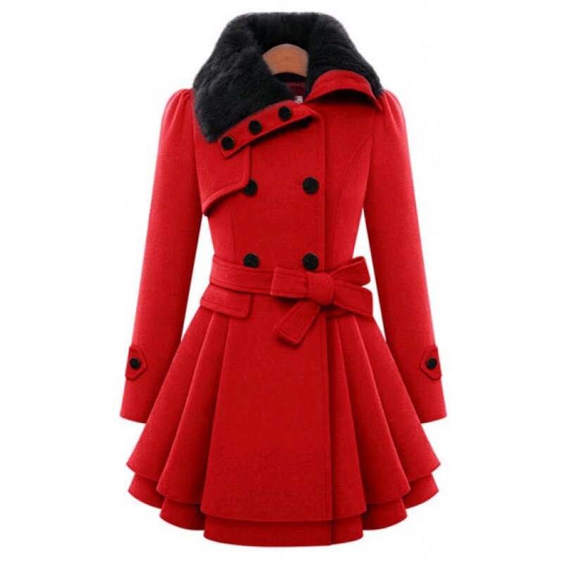 Constance | Women's Double-Breasted Belted Winter Coat