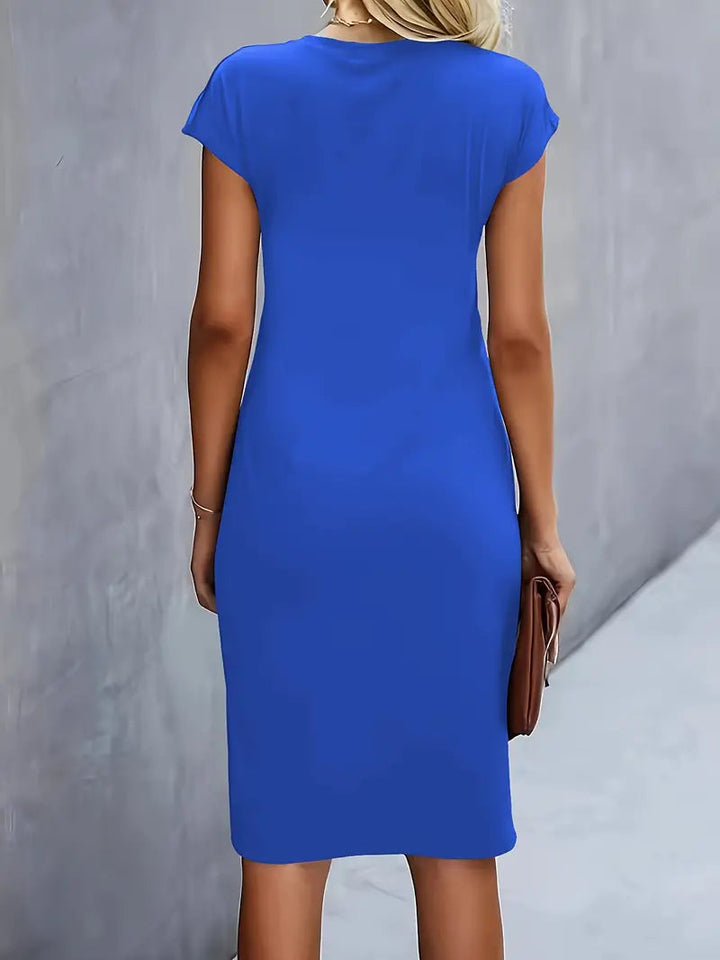 Women's Side Ruched Midi Dress