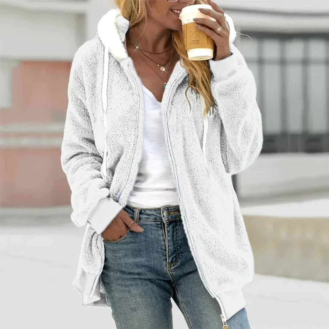 Nadine | Women's Sherpa Fleece Hooded Jacket