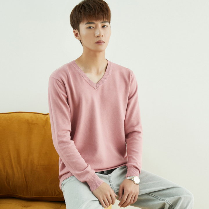 Ronald | Men's Classic V-Neck Jumper