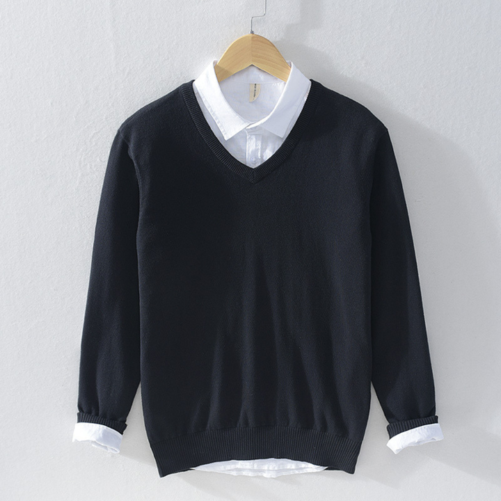 Ronald | Men's Classic V-Neck Jumper