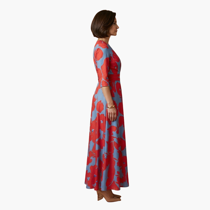 Women's Tailored Floral Maxi Dress