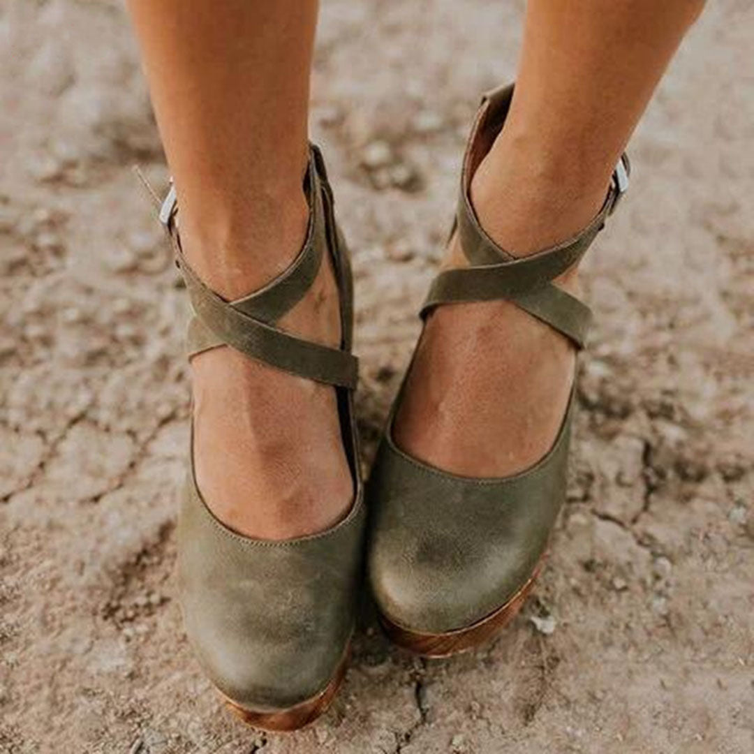 Women's Closed-Toe Wedge Heels