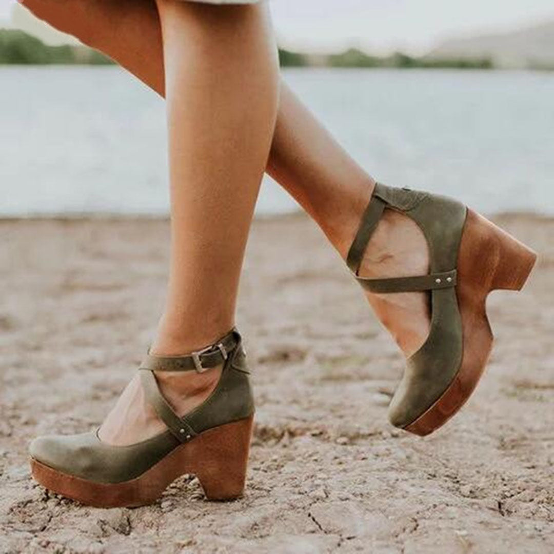 Women's Closed-Toe Wedge Heels