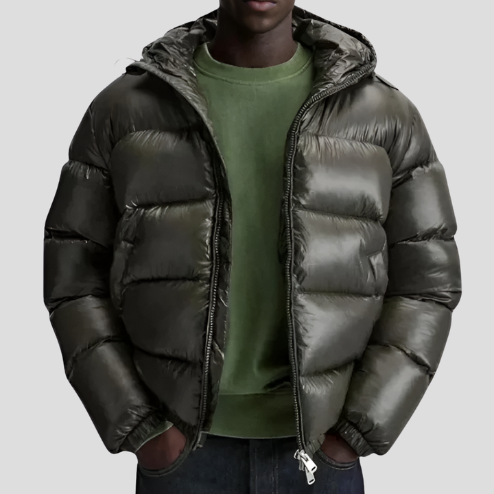 Basil | Men's Quilted Hooded Puffer Jacket