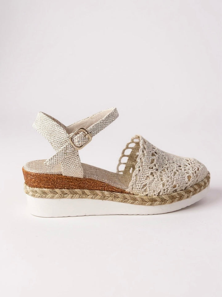 Women's Orthopedic Espadrille Sandals Closed Toe Ankle Strap