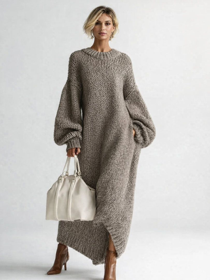 Melanie | Women's Oversized Knit Maxi Dress
